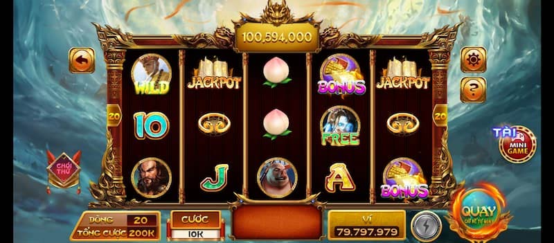 Nổ hũ 3 Game slots Tây Du Ký tái hiện sống động nội dung câu chuyện tác phẩm