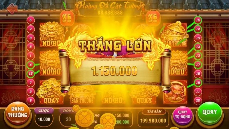 Nổ Hũ Rừng Xanh tại Moto88: Cơ hội chinh phục Jackpot ngàn đô 3 Biểu tượng Wild gia tăng khả năng giành giải thưởng lớn